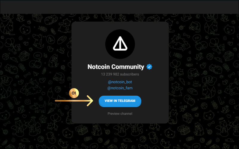 Steps to Join Notcoin Telegram Community