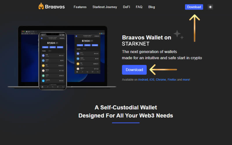 Connect to Braavos Wallet