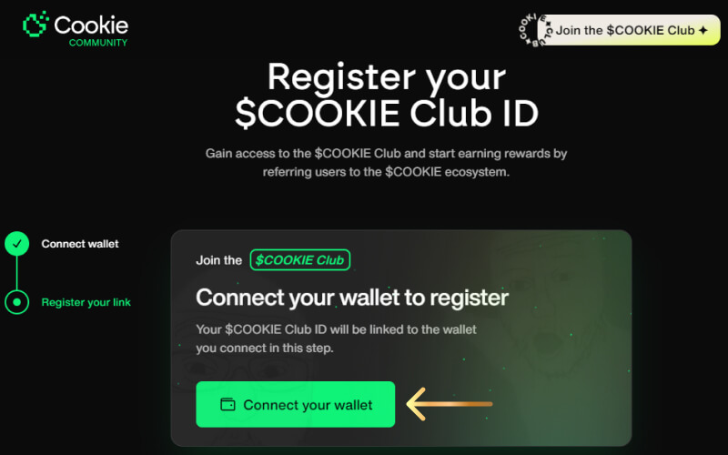 $COOKIE Cookie Airdrop Connect Wallet